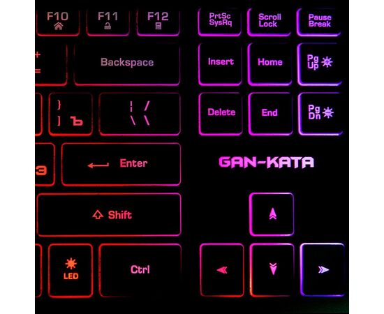  Клавиатура Dialog KGK-17U Gan-Kata (black) игровая с подсветкой 