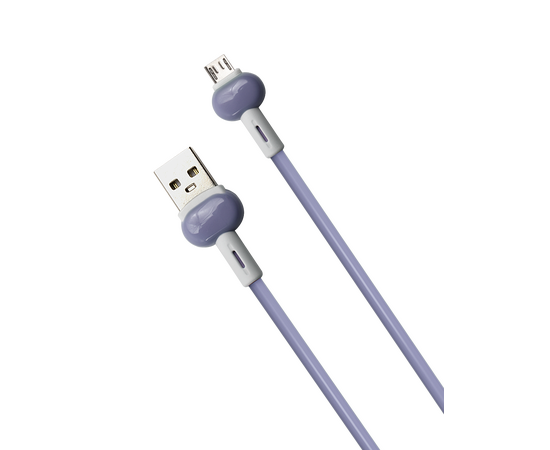  Дата-Кабель Red Line Candy USB - Micro USB, фиолетовый 