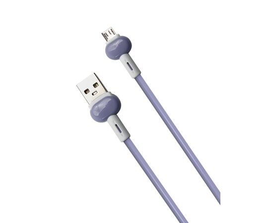  Дата-Кабель Red Line Candy USB - Micro USB, фиолетовый 