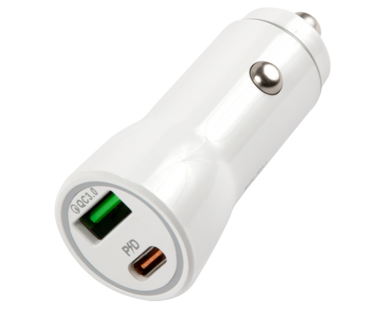  АЗУ Red Line Tech USB (QС 3.0 18W) + Type-C (PD 18W) (модель PDA-1), белый 