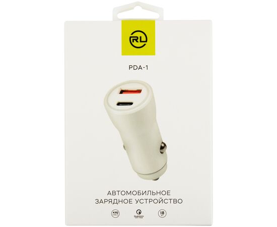  АЗУ Red Line Tech USB (QС 3.0 18W) + Type-C (PD 18W) (модель PDA-1), белый 