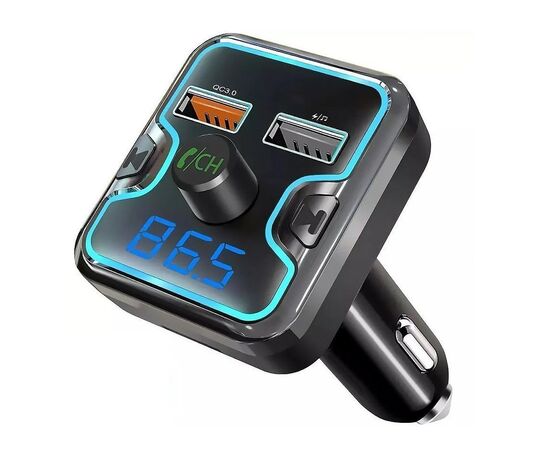  Автомобильный FM-трансмиттер - M27 2USB (black) (212239) 