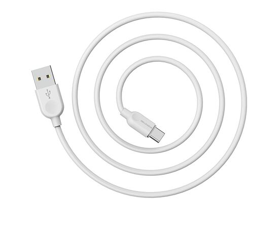  Кабель USB - Type-C Borofone BX14 LinkJet, 200 см. 2,4А (white) (123103) 