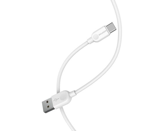  Кабель USB - Type-C Borofone BX14 LinkJet, 200 см. 2,4А (white) (123103) 