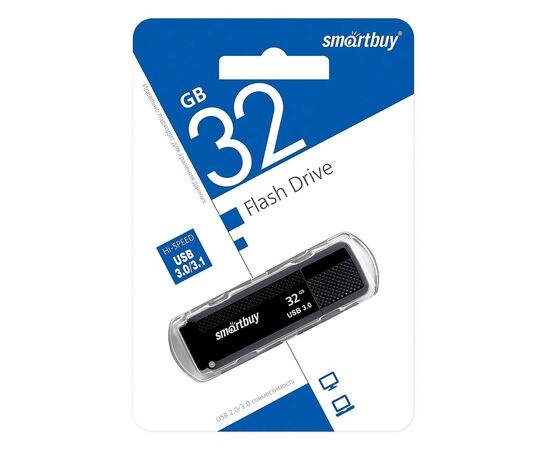  Флэш накопитель USB 32 Гб Smart Buy Dock 3.0 (black) (98787) 
