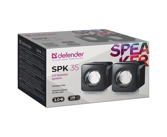  Компьютерная акустика Defender SPK-35 2.0 (black)(133940) 