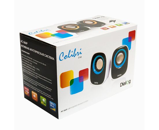  Компьютерная акустика Dialog Colibri AC-06UP (black/white) (60034) 