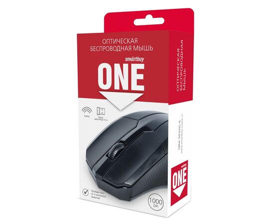  Мышь оптическая Smart Buy SBM-303AG-K ONE (black) (216902) 