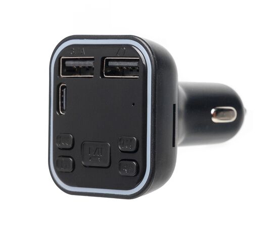  Автомобильный FM-трансмиттер - G38 2USB/Type-C (black) (212246) 