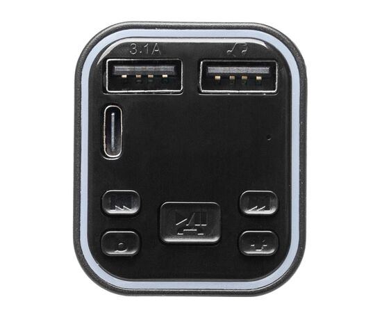  Автомобильный FM-трансмиттер - G38 2USB/Type-C (black) (212246) 