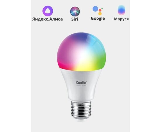  Умная лампа CAMELION LSH11/A60/RGBСW/Е27/WIFI Smart Home 