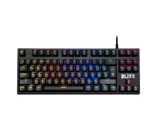  Клавиатура механическая Defender Blitz GK-240L RU игровая с подсветкой (black) (212597) 