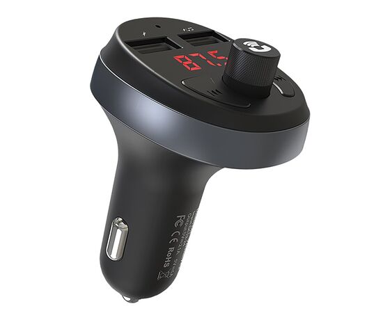  Автомобильный FM-трансмиттер Hoco E41 (black) (215870) 