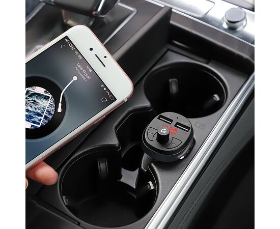  Автомобильный FM-трансмиттер Hoco E41 (black) (215870) 