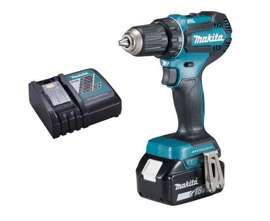  Дрель-шуруповерт аккумуляторная Makita DDF485RF 18 В/БЗП 13мм/2скор/25/50Нм/1,7кг/1 аккумулятора Li-ion 