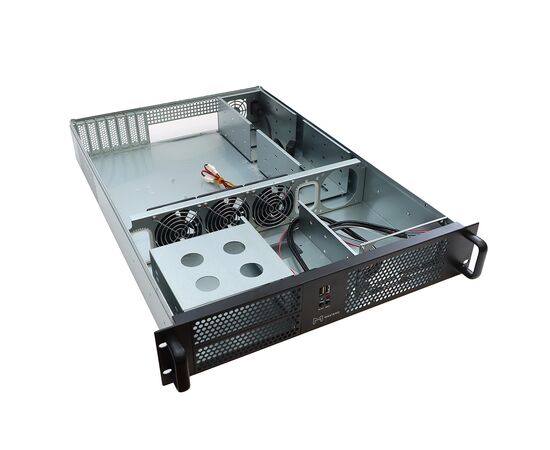  Корпус Mastero 2U650 (MST-2U-650) E-ATX, 2U RM, без БП, черный 