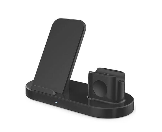  ЗУ Сетевое Беспроводное - WC04 (подставка) 3-in-1 (black) (118918) 