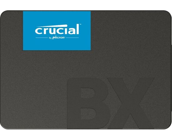 SSD 2.5" 240GB SATA3 Crucial BX500, Box (CT240BX500SSD1) (7 mm, 3D TLC, Silicon Motion SM2258XT, R/W: up to 540/500MB/s, 4KB R/W: up to 80K IOPS, MTBF: 1,5M hrs, 80 TBW) 