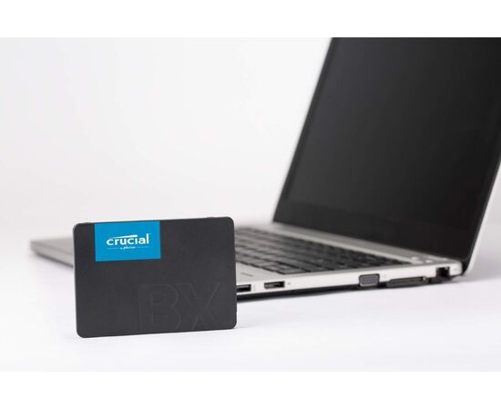  SSD 2.5" 500GB SATA3 Crucial BX500 CT500BX500SSD1, 3D TLC, R/W 550/500MB/s, IOPs 95 000/61 000, TBW 120, DWPD 0.2 