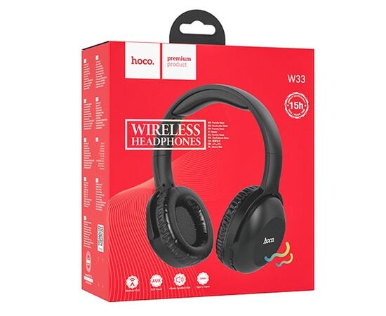  Bluetooth-наушники полноразмерные Hoco W33 Art (black) (207618) 