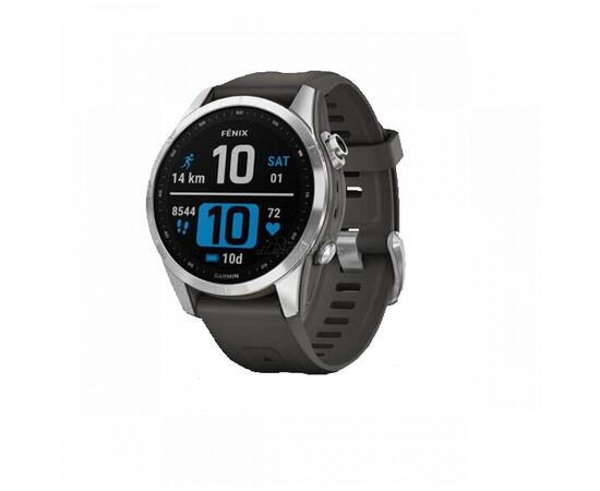  Smart-часы Garmin Fenix 7S Silver с серым ремешком (010-02539-01) 