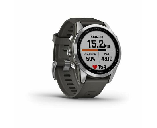  Smart-часы Garmin Fenix 7S Silver с серым ремешком (010-02539-01) 