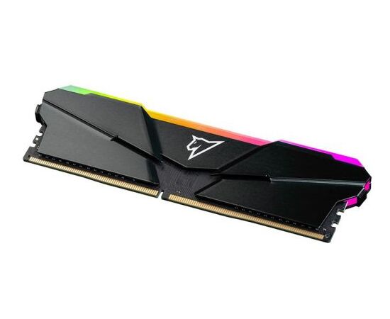 ОЗУ Netac Shadow NTSRD4P32SP-16E DDR4 DIMM 16Gb PC25600, 3200Mhz, RGB, C16 Grey, с радиатором 