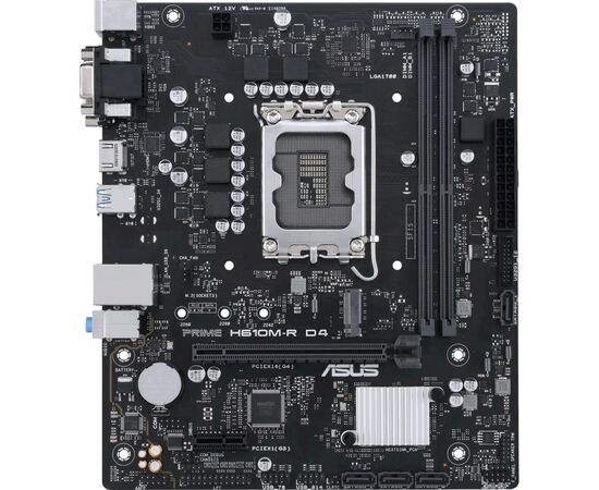  MB s1700 ASUS PRIME H610M-R D4-SI mATX 2xDDR4 PCIEx16 PCIEx1 M.2 HDMI DVI VGA GLAN (90MB1B40-M0ECY0) 