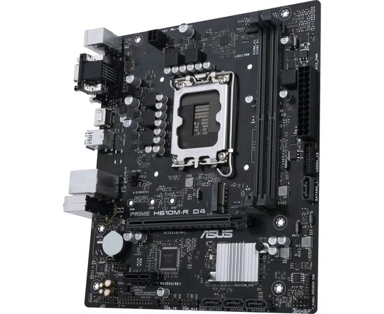  MB s1700 ASUS PRIME H610M-R D4-SI mATX 2xDDR4 PCIEx16 PCIEx1 M.2 HDMI DVI VGA GLAN (90MB1B40-M0ECY0) 
