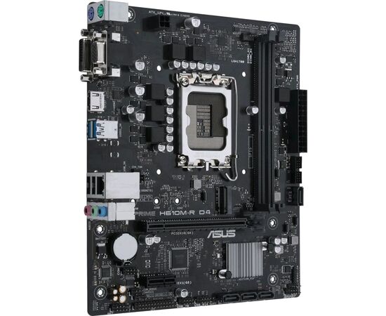  MB s1700 ASUS PRIME H610M-R D4-SI mATX 2xDDR4 PCIEx16 PCIEx1 M.2 HDMI DVI VGA GLAN (90MB1B40-M0ECY0) 