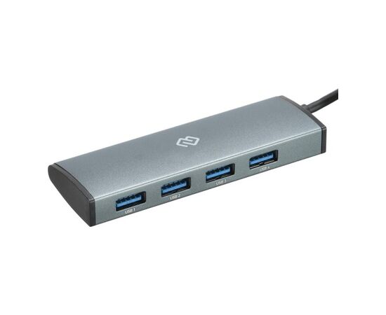  Разветвитель USB-C Digma HUB-3U3.0С-UC-G 4порт. серый 