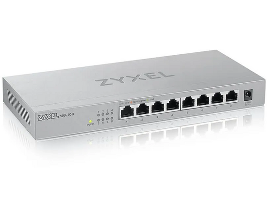  Коммутатор ZyXEL MG-108 (MG-108-ZZ0101F) мультигигабитный 