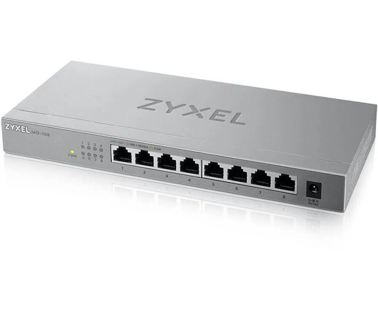  Коммутатор ZyXEL MG-108 (MG-108-ZZ0101F) мультигигабитный 