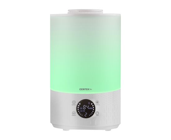  Ультразвуковой ув ажнитель воздуха Centek СТ-5104 200мл/ч 2.8n/LCD-ceнcop/Bepx. залив/Подсветка 