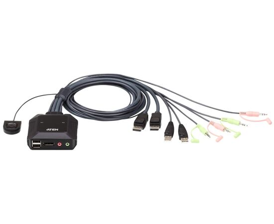  KVM-переключатель Aten CS22DP-AT 2 port USB DP KVM Switch 