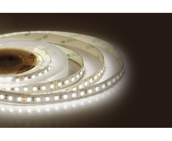  Светодиодная лента Apeyron 00-330 24В, 10Вт/м, smd3528, 120д/м, IP20, 900Лм/м, подложка 8мм, 5м, теплый белый 