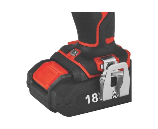  Шуруповерт ударный аккумуляторный KLECO KE18DM-15 18В, Li-ion-1шт, 1,5 Ач, 30Нм, З/У, биты 32шт, сверла 9шт дерево/металл 