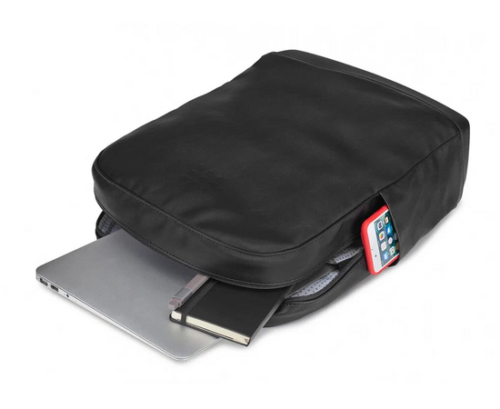  Рюкзак Moleskine Classic ET76UBKBK 32x42x11см эко-кожа черный 