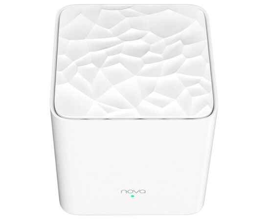  TENDA NOVA MW3-2, Mesh система из двух Wi-Fi роутеров AC1200 Dual-Band, 867Mbps at 5GHz + 300Mbps at 2.4GHz, 802.11ac/a/b/g/n, 1 10/100 WAN + 4 10/100 LAN, 2 3dBi internal antennas 