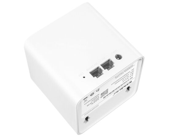  TENDA NOVA MW3-2, Mesh система из двух Wi-Fi роутеров AC1200 Dual-Band, 867Mbps at 5GHz + 300Mbps at 2.4GHz, 802.11ac/a/b/g/n, 1 10/100 WAN + 4 10/100 LAN, 2 3dBi internal antennas 