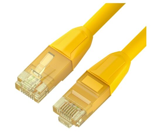  Патч-корд Greenconnect GCR (GCR-52792) прямой 3.0m LSZH UTP кат.6, желтый, 24 AWG, RJ45(m) - Cat. 6 U/UTP 3м литой без фиксатора 