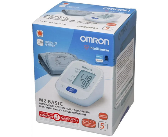  Тонометр Omron M2 Basic (HEM-7121-RU) 