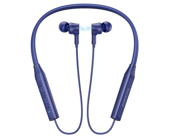  Наушники внутриканальные Borofone BE59 Rhythm, bluetooth 5.3, цвет: синий (1/90) 