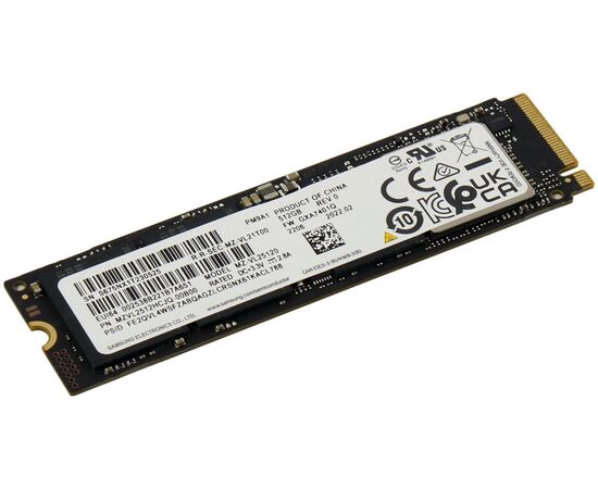  SSD Samsung PM9A1 (MZVL2512HCJQ-00B07/00B00) 512GB, M.2(22x80mm), NVMe, PCIe 4.0 x4 
