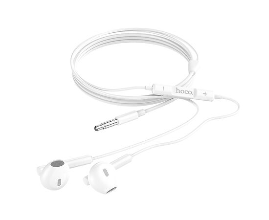  Проводные наушники с микрофоном вкладыши Hoco M64 Melodious Jack 3,5 (white) (114057) 