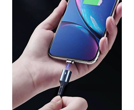  Кабель USB REMAX RC-156i Cigan USB - Lightning магнитный, 3A, 1 м, черный 