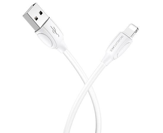  Кабель USB BOROFONE BX19 Benefit USB - Lightning, 1.3А, 1 м, белый 