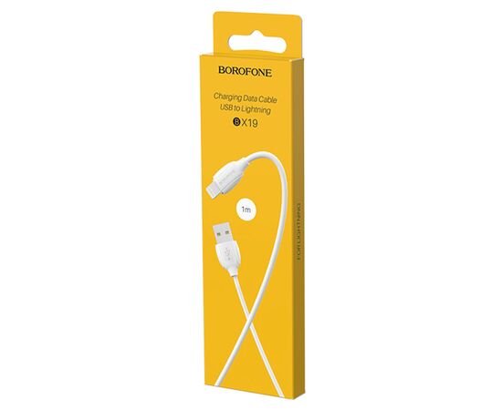  Кабель USB BOROFONE BX19 Benefit USB - Lightning, 1.3А, 1 м, белый 