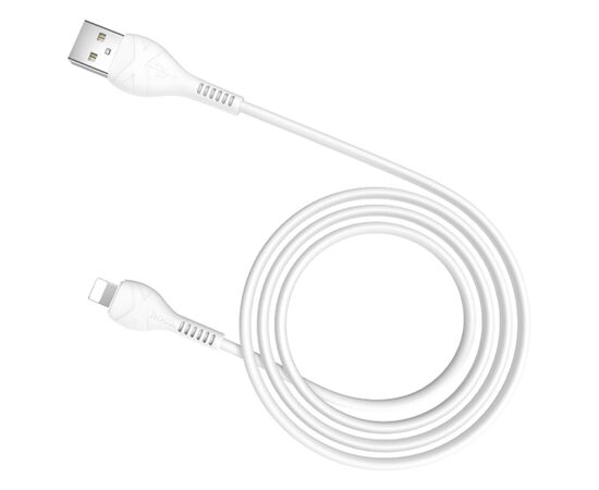  Кабель USB HOCO X37 Cool USB - Lightning, 2.4А, 1 м, белый 