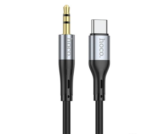  Аудиокабель HOCO UPA22 AUX Jack 3.5 (m) - Type-C (m), 1 м, черный 